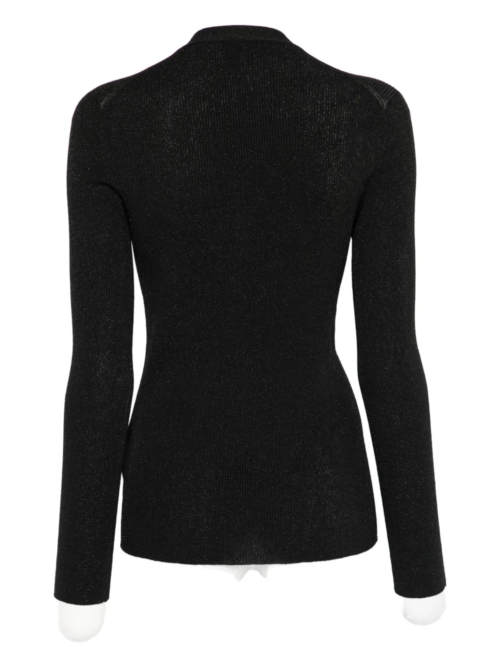 Rochas Logo-appliqué Cardigan In Black