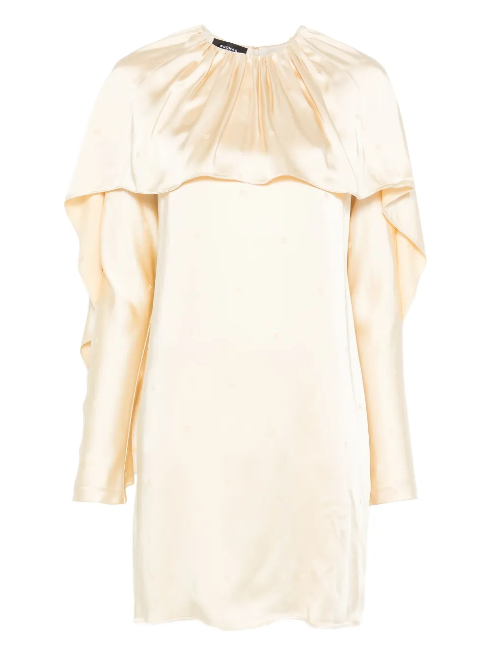 Rochas draped layered mini dress | Yellow | Image 1