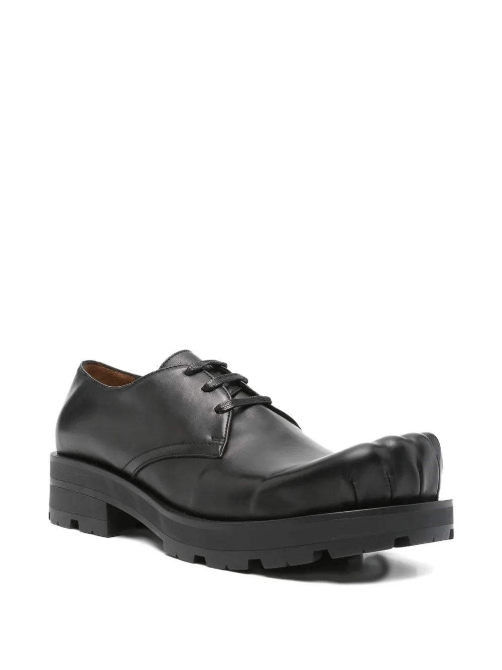 Charles Jeffrey Loverboy 45 mm Moggies leren derby schoenen Zwart