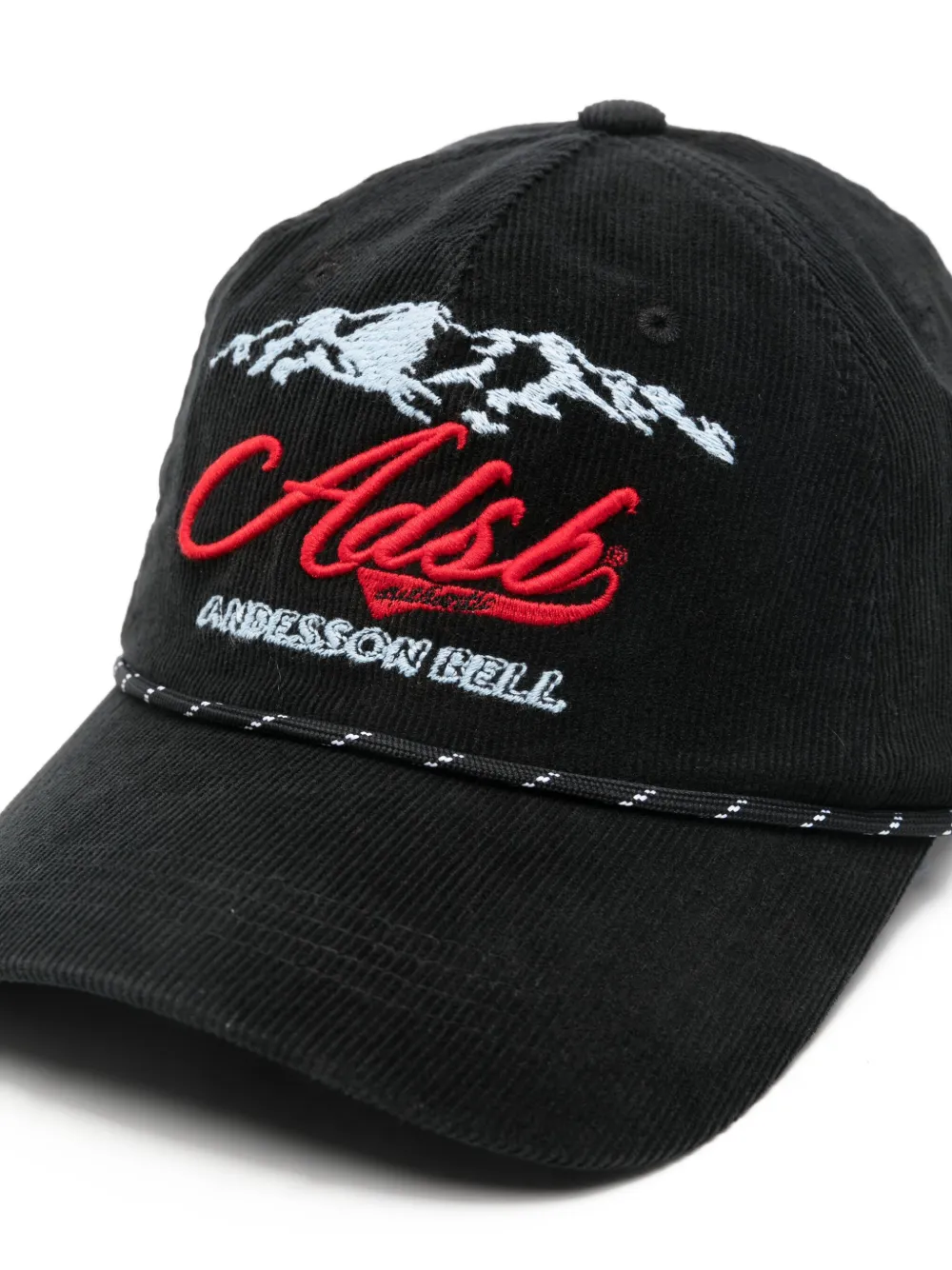 Andersson Bell Ribfluwelen honkbalpet Zwart