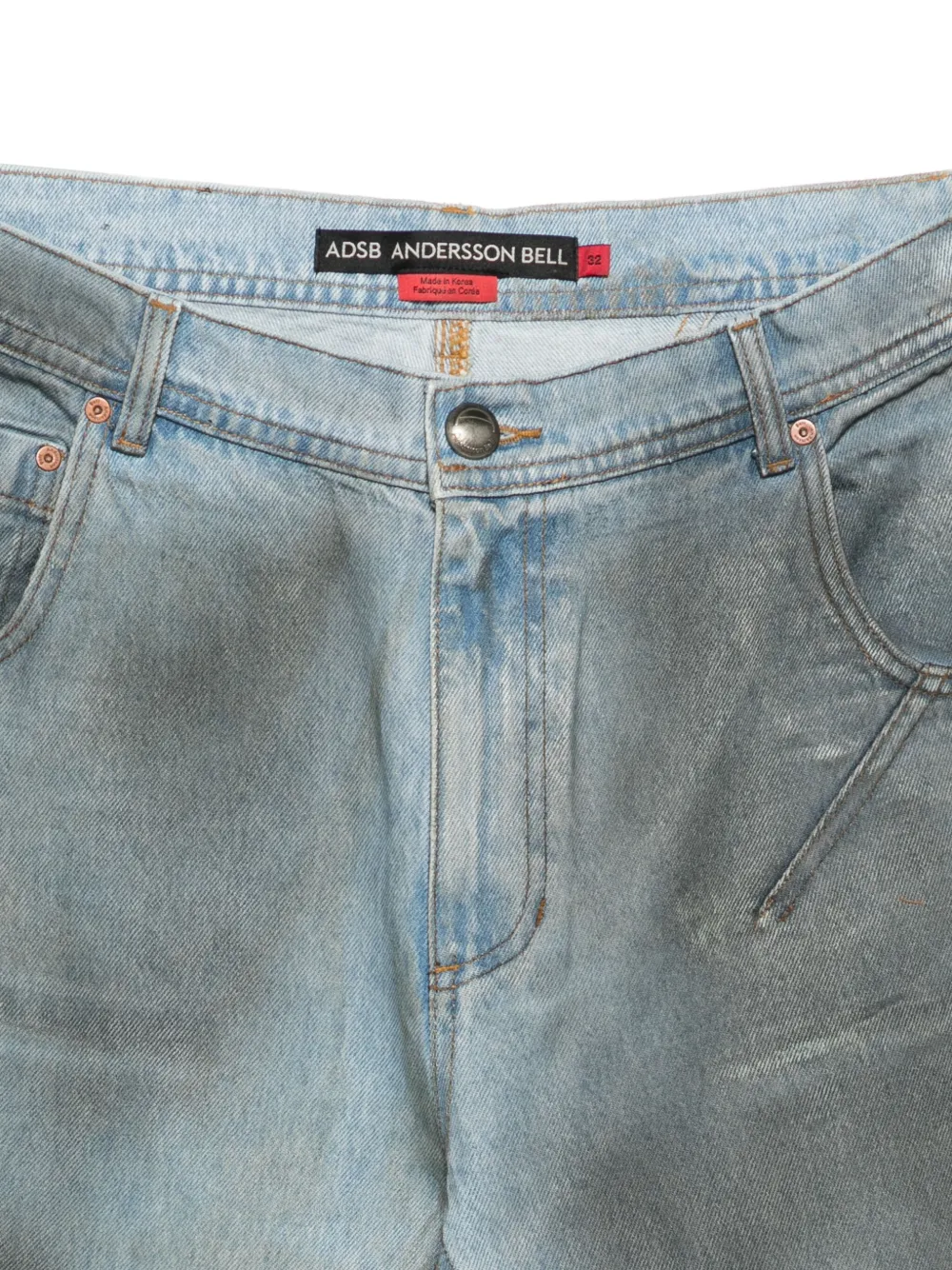 Andersson Bell Jeans met wassing Blauw