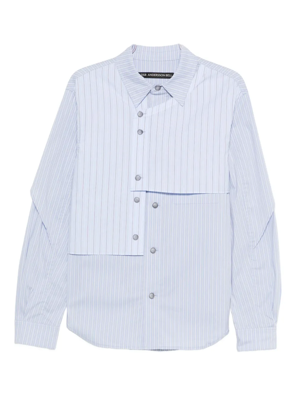 Andersson Bell Stripe Layered Shirt In Blue