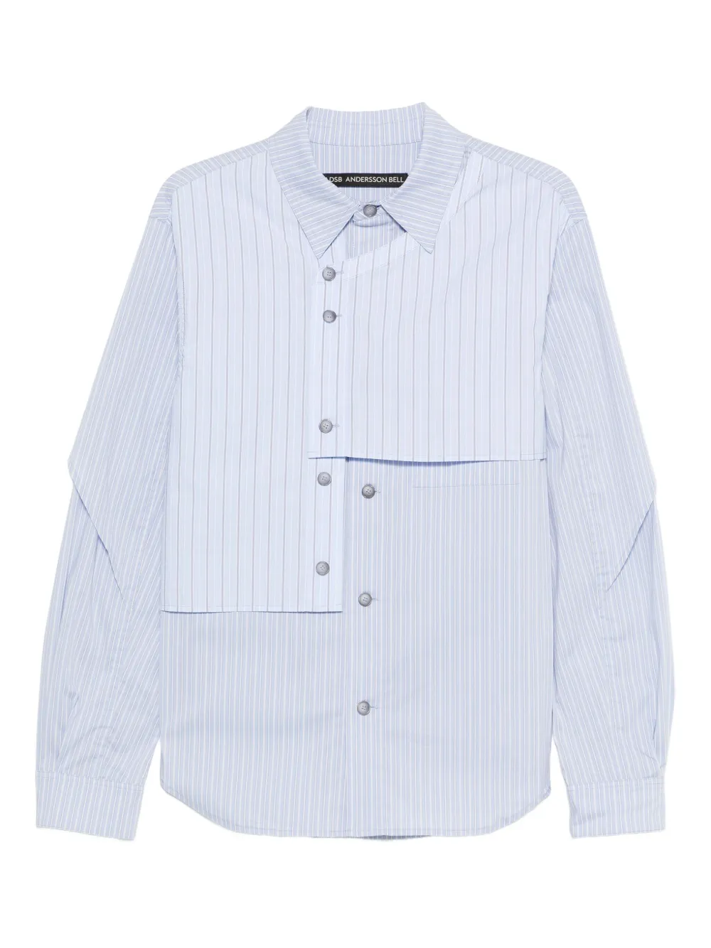 Andersson Bell stripe layered shirt | Blue | Image 1
