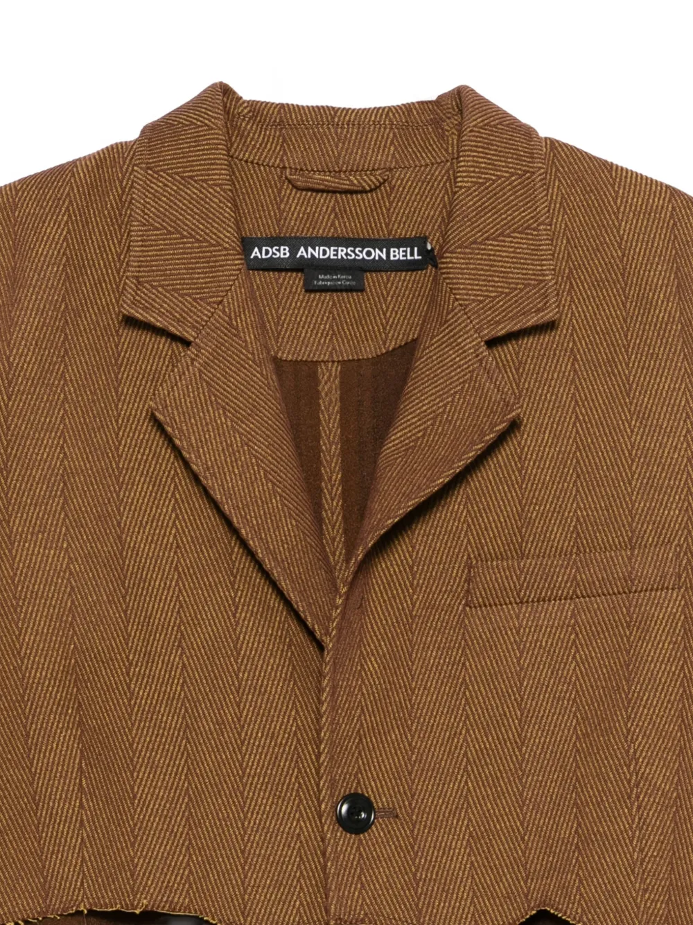 Andersson Bell Inside-Out doorzichtige blazer Bruin