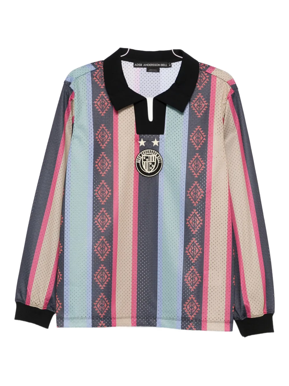 Andersson Bell Navajo Stripe T-shirt In Black
