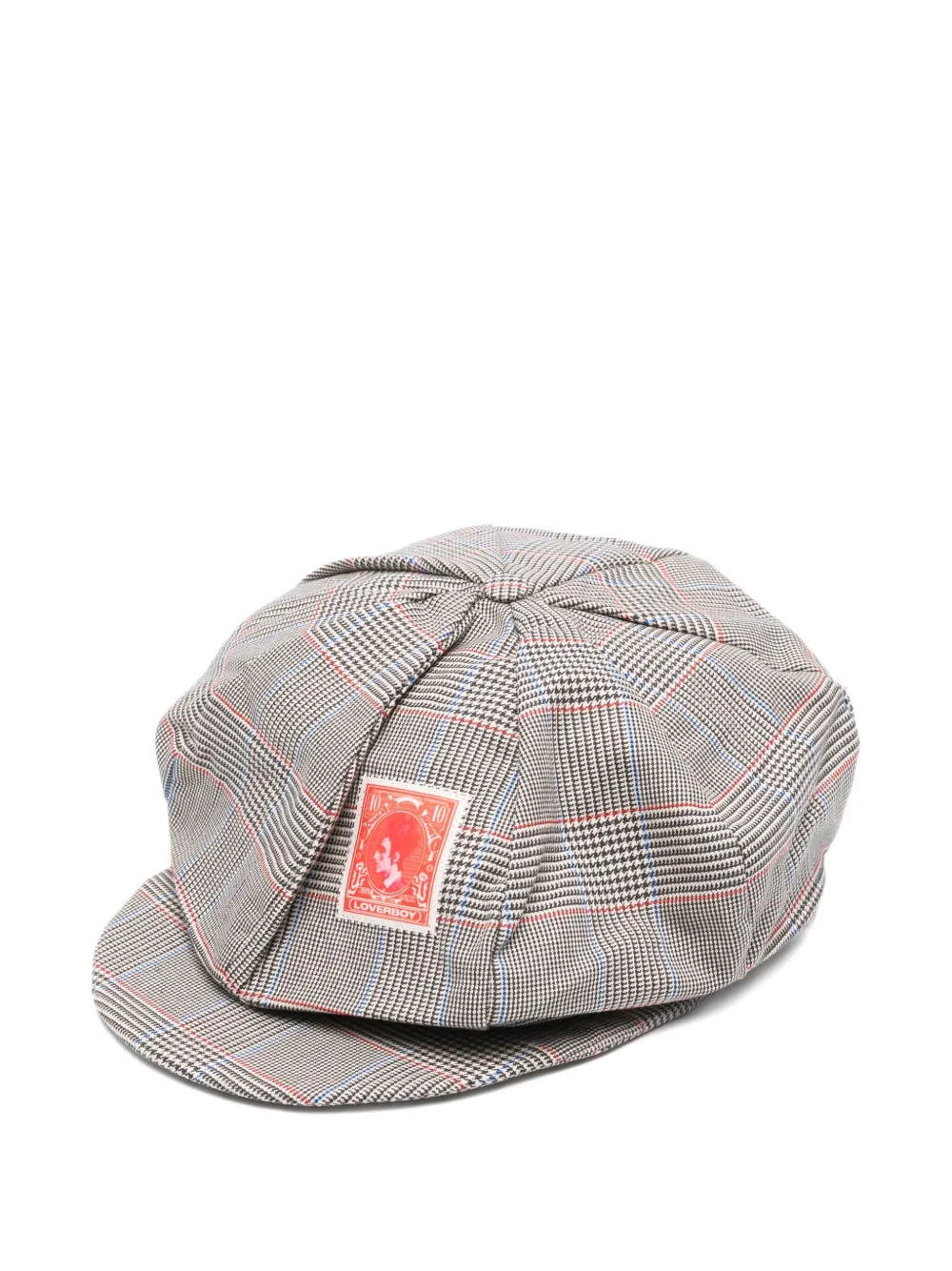 Charles Jeffrey Loverboy patterned baker boy hat | Neutrals | Image 1