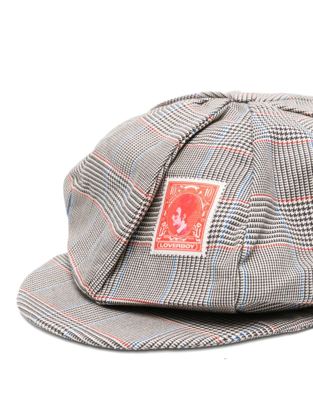 Charles Jeffrey Loverboy Patterned Baker Boy Hat In Brown