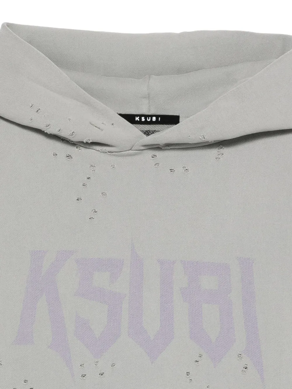 Ksubi Blasted hoodie Grijs