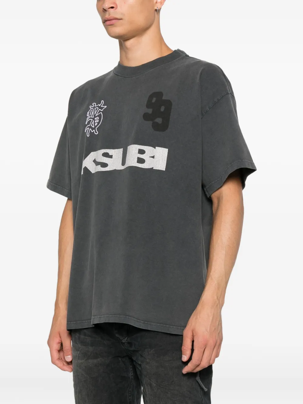 Ksubi Rugged Ekcess T-shirt Grijs