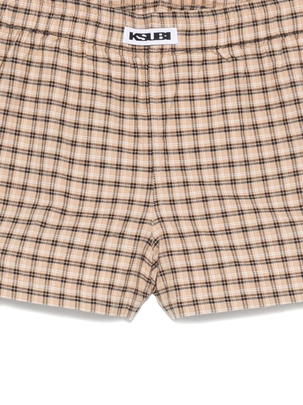 Ksubi Geruite boxershorts Bruin