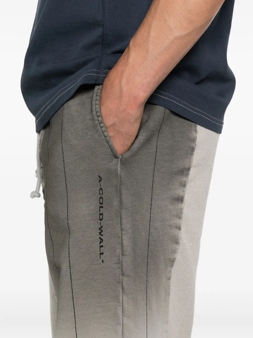 A-COLD-WALL* Trainingsbroek met ombré-effect en vlakken Grijs
