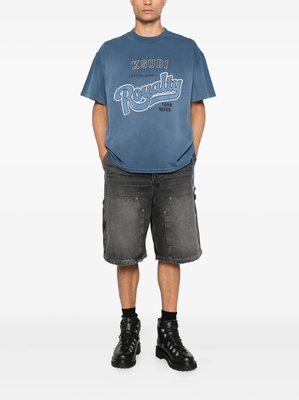 Ksubi Maxx denim shorts - Grijs