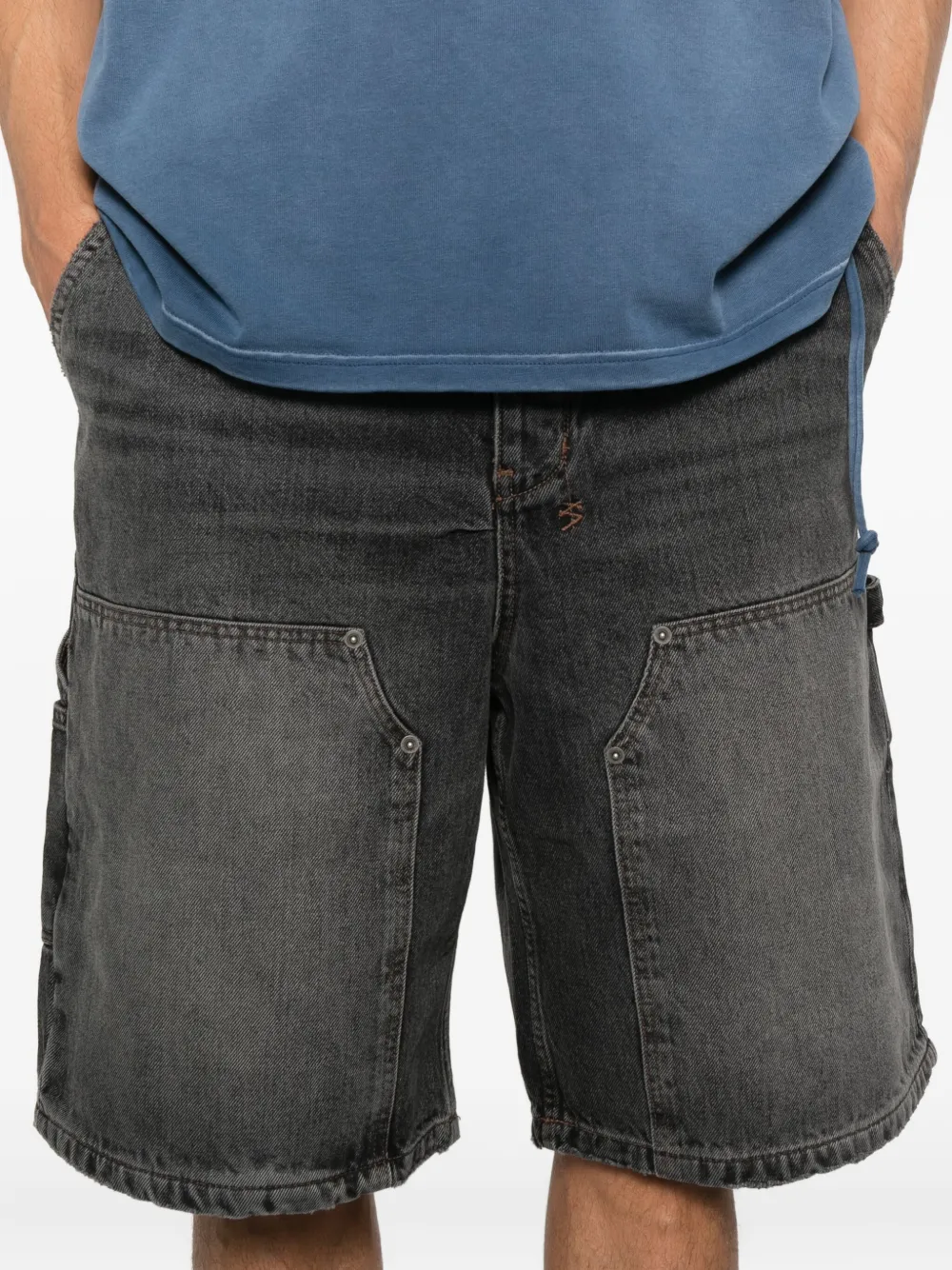 Ksubi Maxx denim shorts Grijs