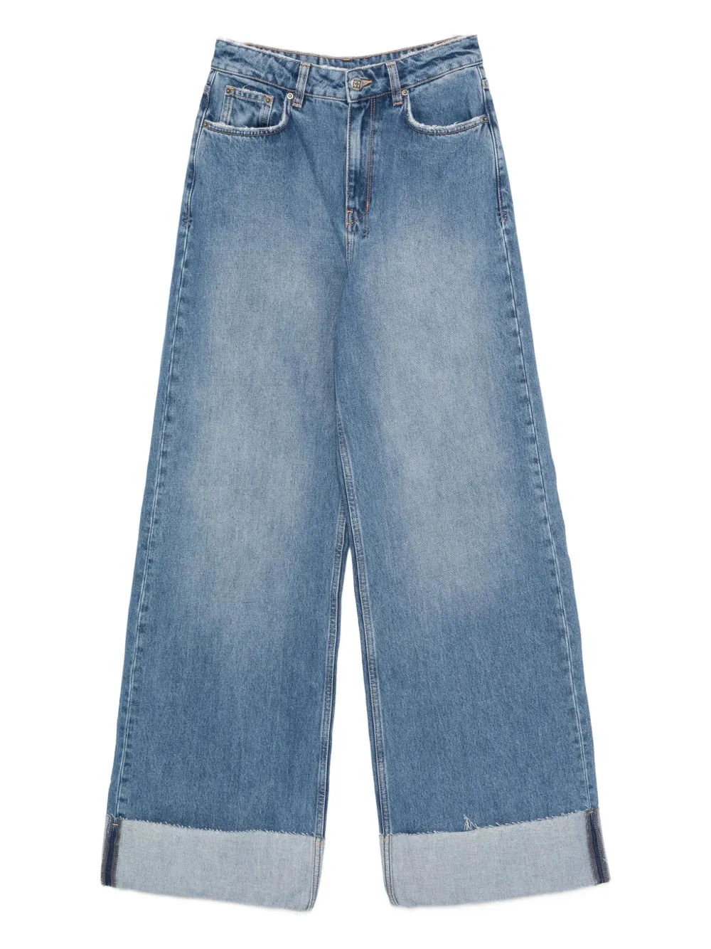 Ksubi Strider Tidal Cuffed Jeans In Blue