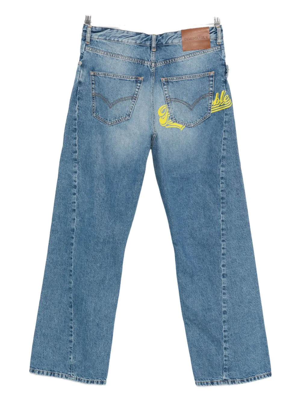 Bluemarble Trompe L'oeil Jeans In Blue