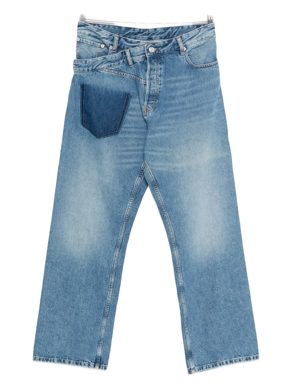 Bluemarble Trompe L'oeil Jeans In Blue