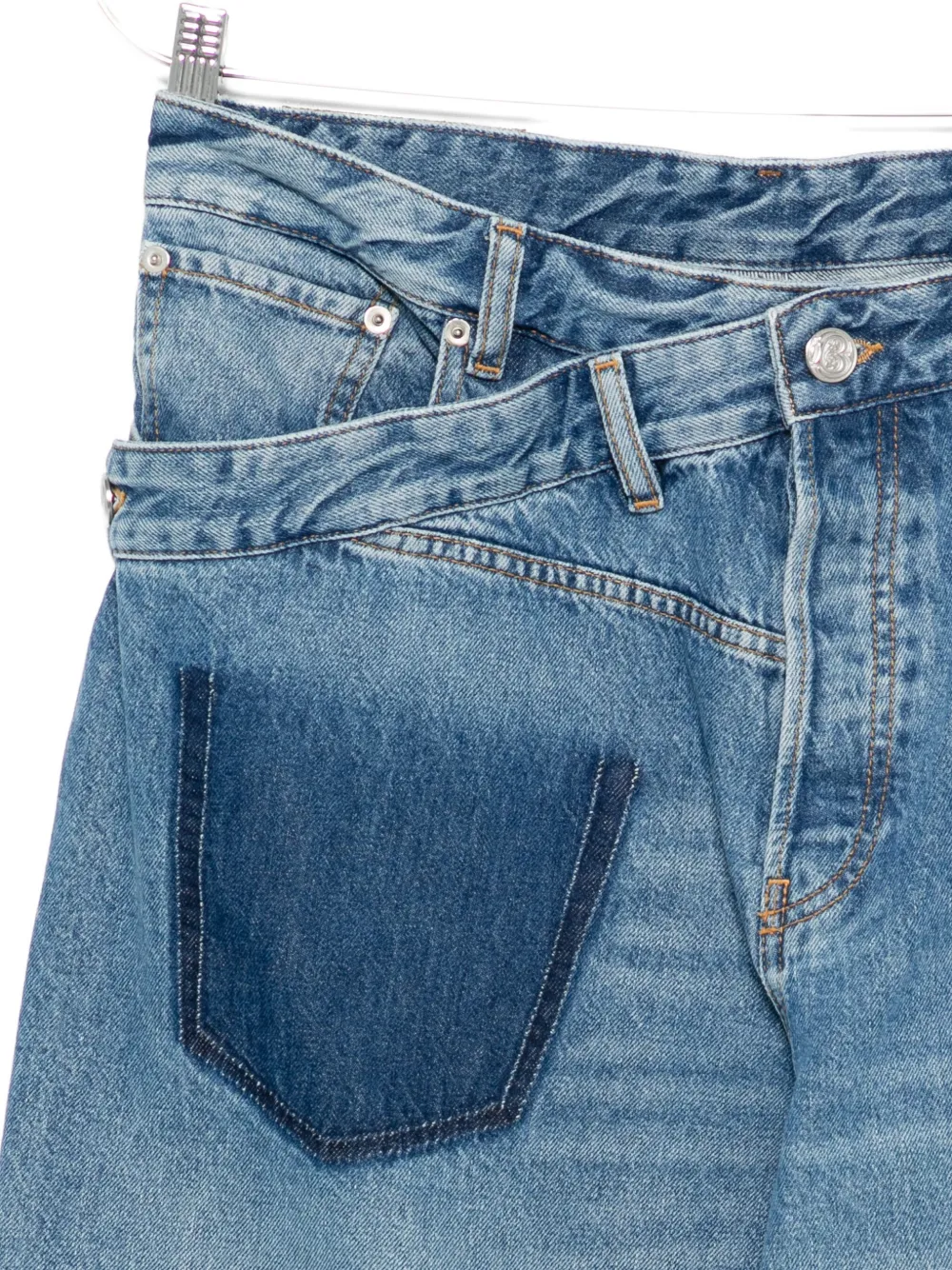 Bluemarble Trompe L'oeil Jeans In Blue