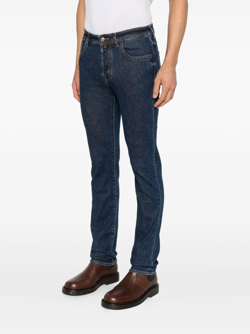 Jacob Cohën Jeans met vijf zakken Blauw