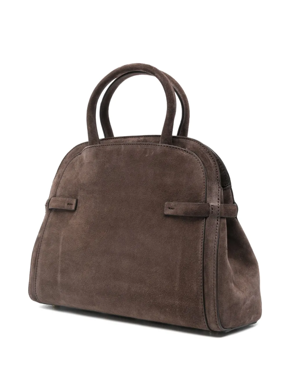 Orciani Aura suède shopper - Bruin