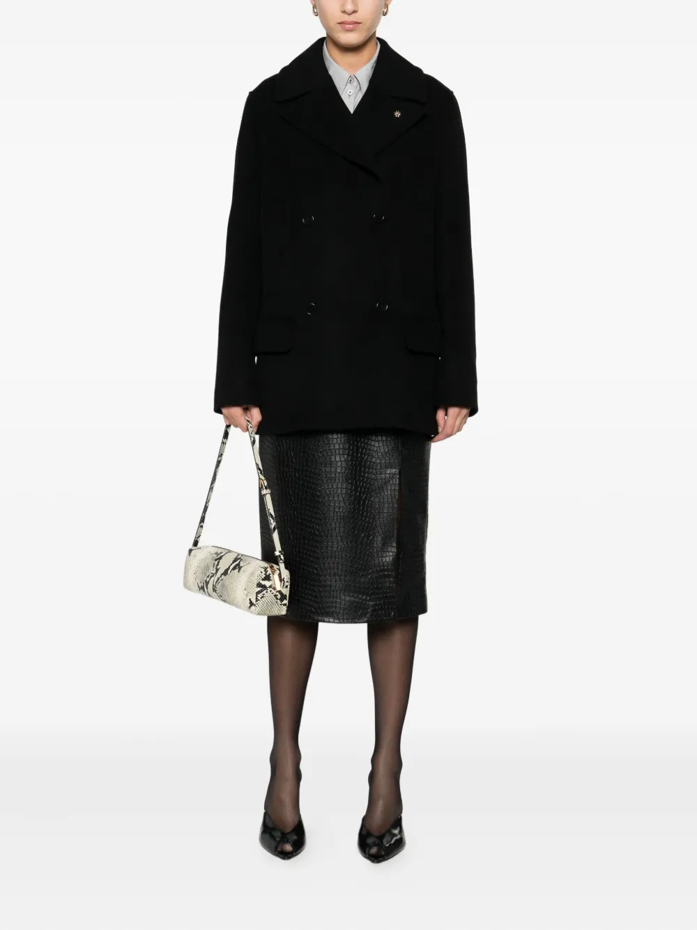 Manuel Ritz buttoned wool-blend peacoat | Double Breasted & Peacoats | Image 2