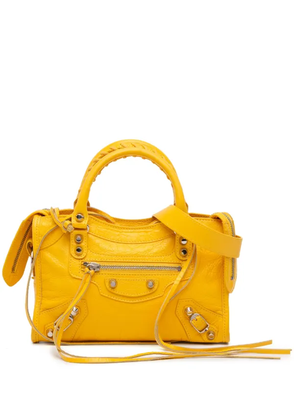 Balenciaga Pre-Owned 2020 Mini Lambskin Motocross Classic City