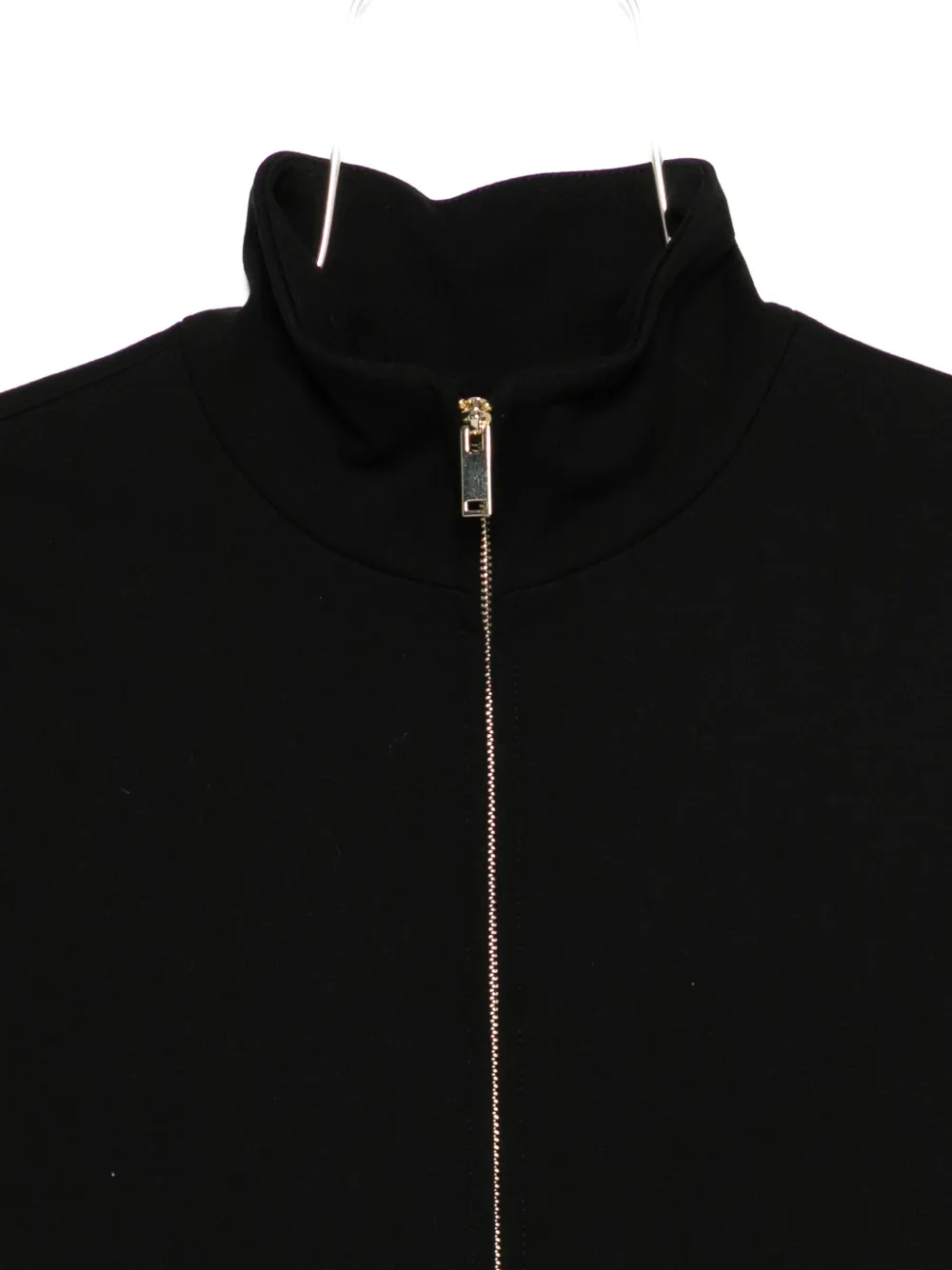 Semicouture Zippered Long-sleeved Coat In Black