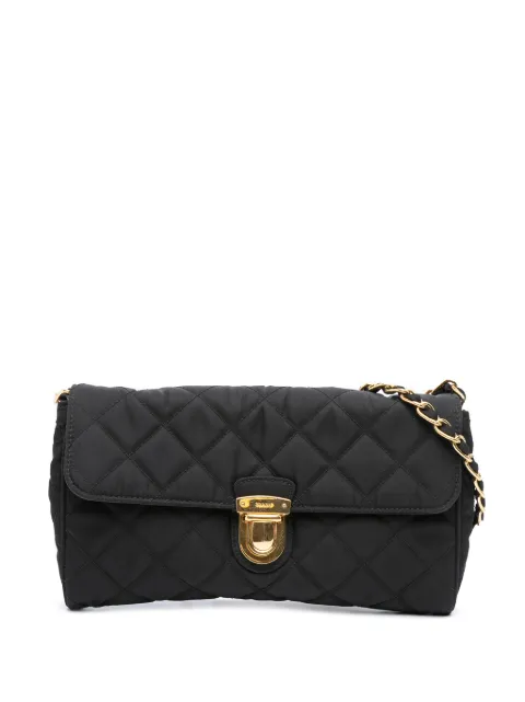 Prada Pre-Owned 2000-2025 Impuntu Tessuto Chain crossbody bag