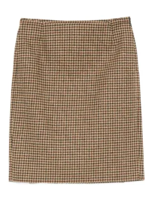 Marni チェック ミニスカート | オレンジ | FARFETCH JP