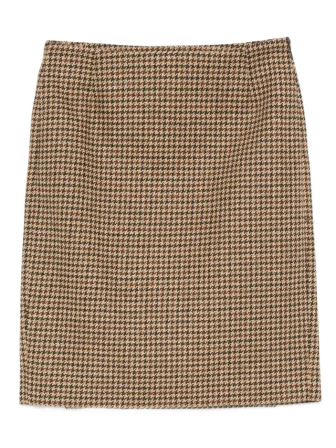 Balenciaga Pre-Owned 2000s houndstooth-pattern mini skirt