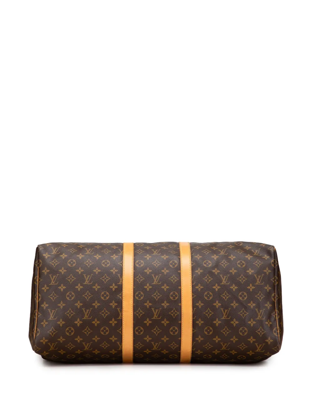 Pre-owned Louis Vuitton 1998 Monogram Keepall 55 Travel Bag In Brown