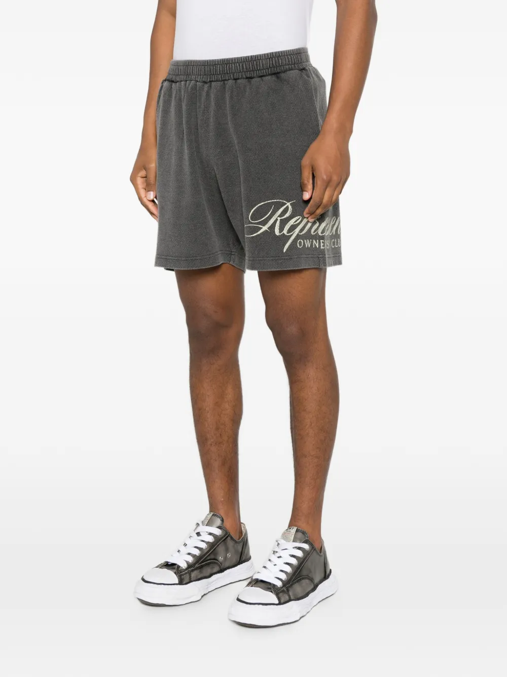 Represent Shorts met logoprint Grijs