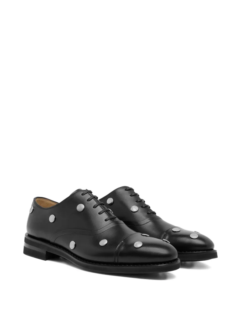 Bally Scribe Un derby schoenen met studs Zwart