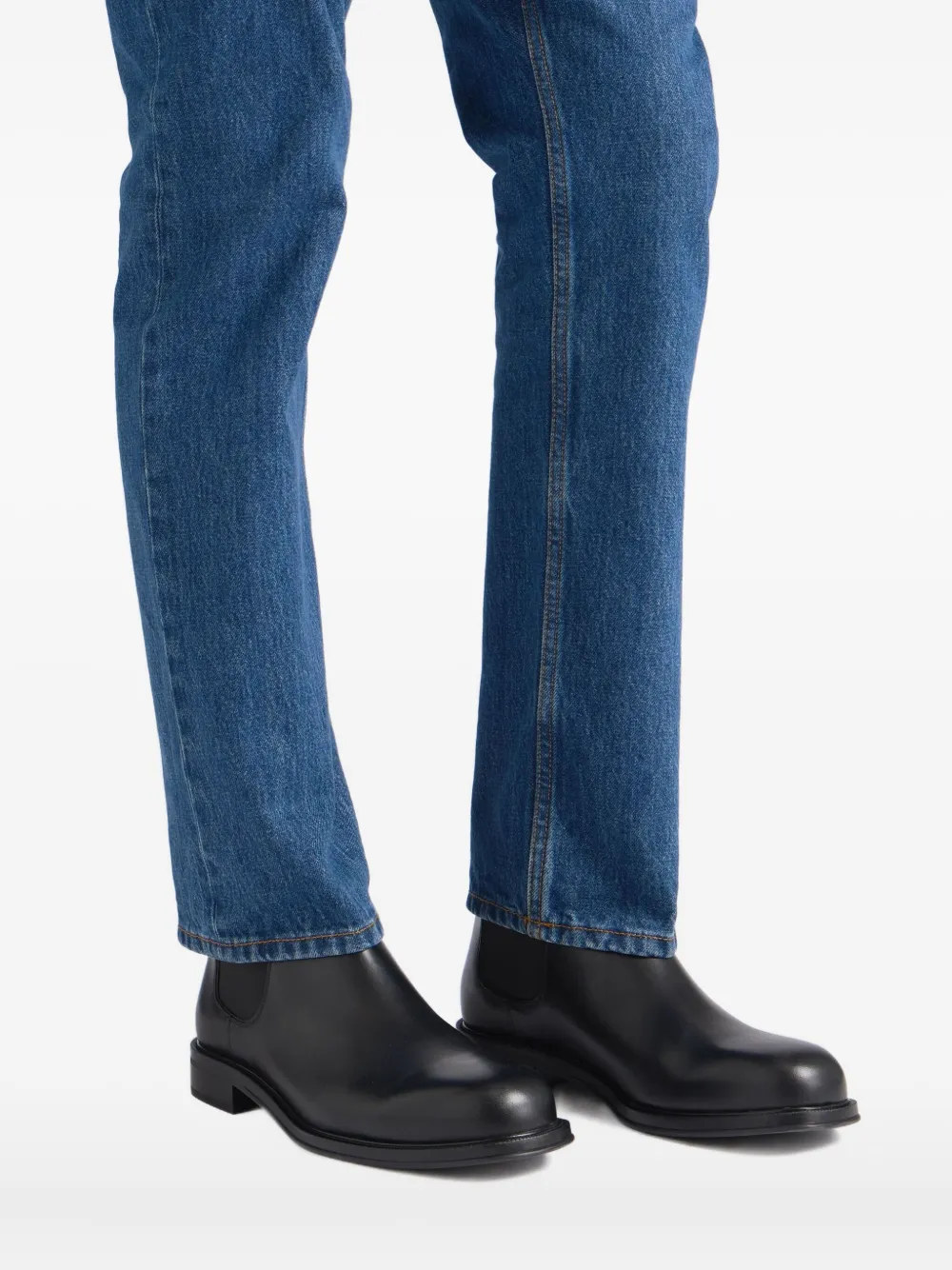 Bally Spiegel laarzen met treklus Zwart