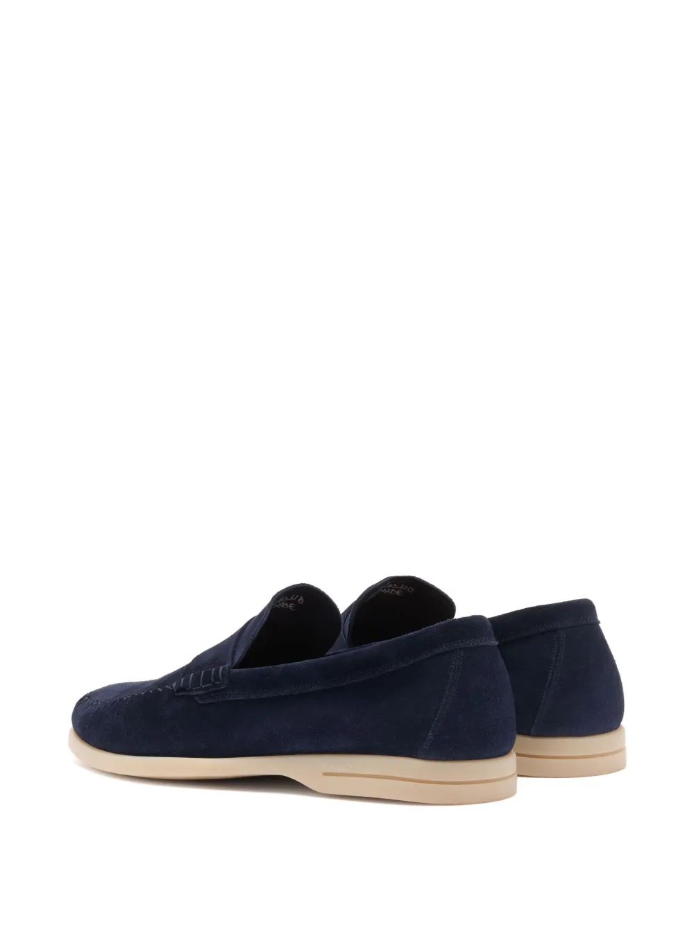 Bally Switz Moc loafers met gesmockt detail en stiksels Blauw