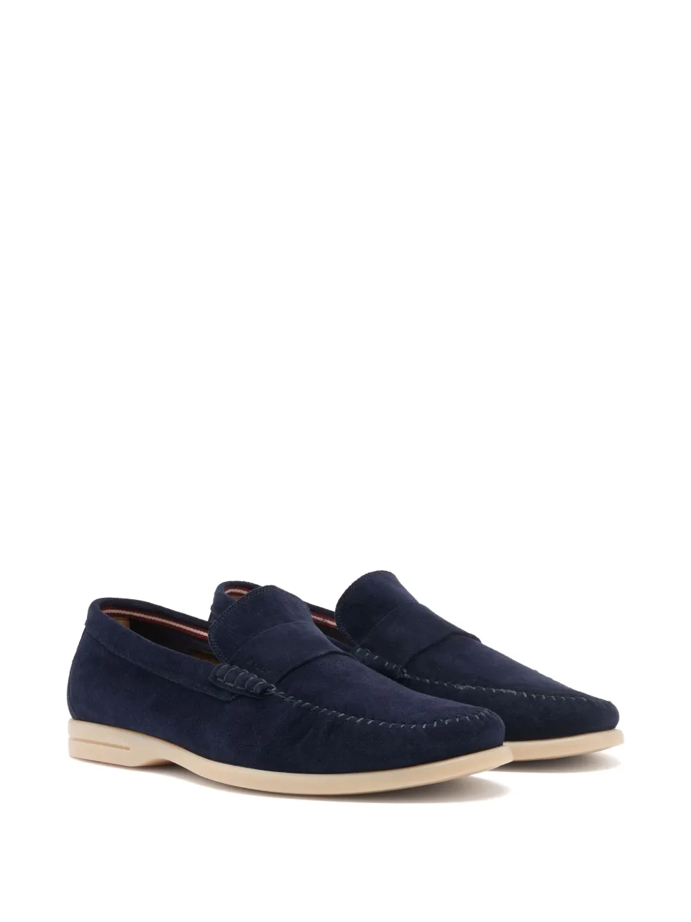 Bally Switz Moc loafers met gesmockt detail en stiksels - Blauw