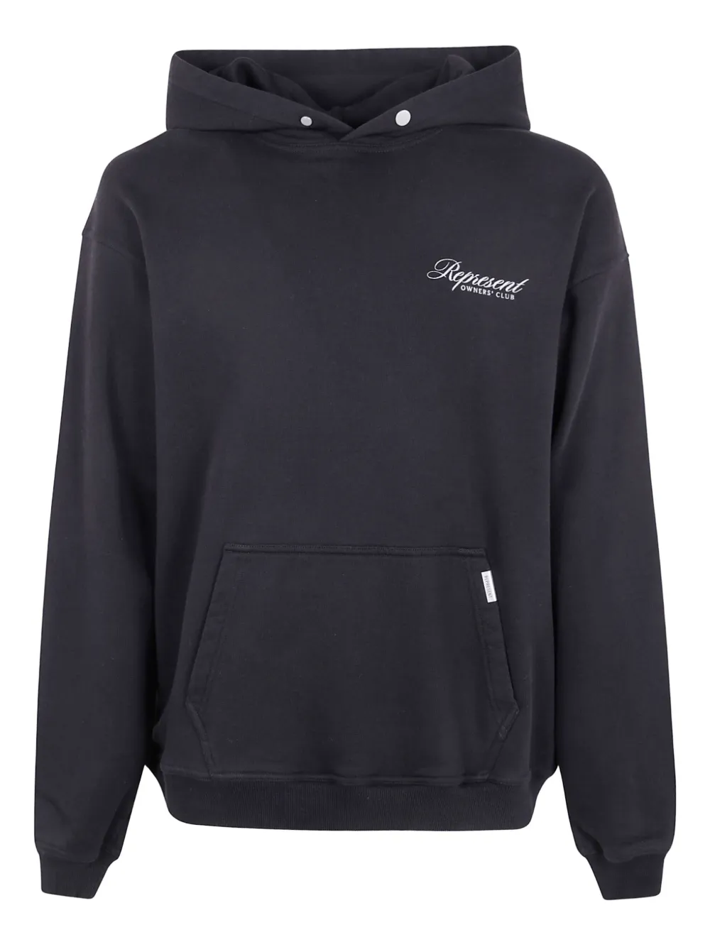 Represent logo-print hoodie | Black | Image 1
