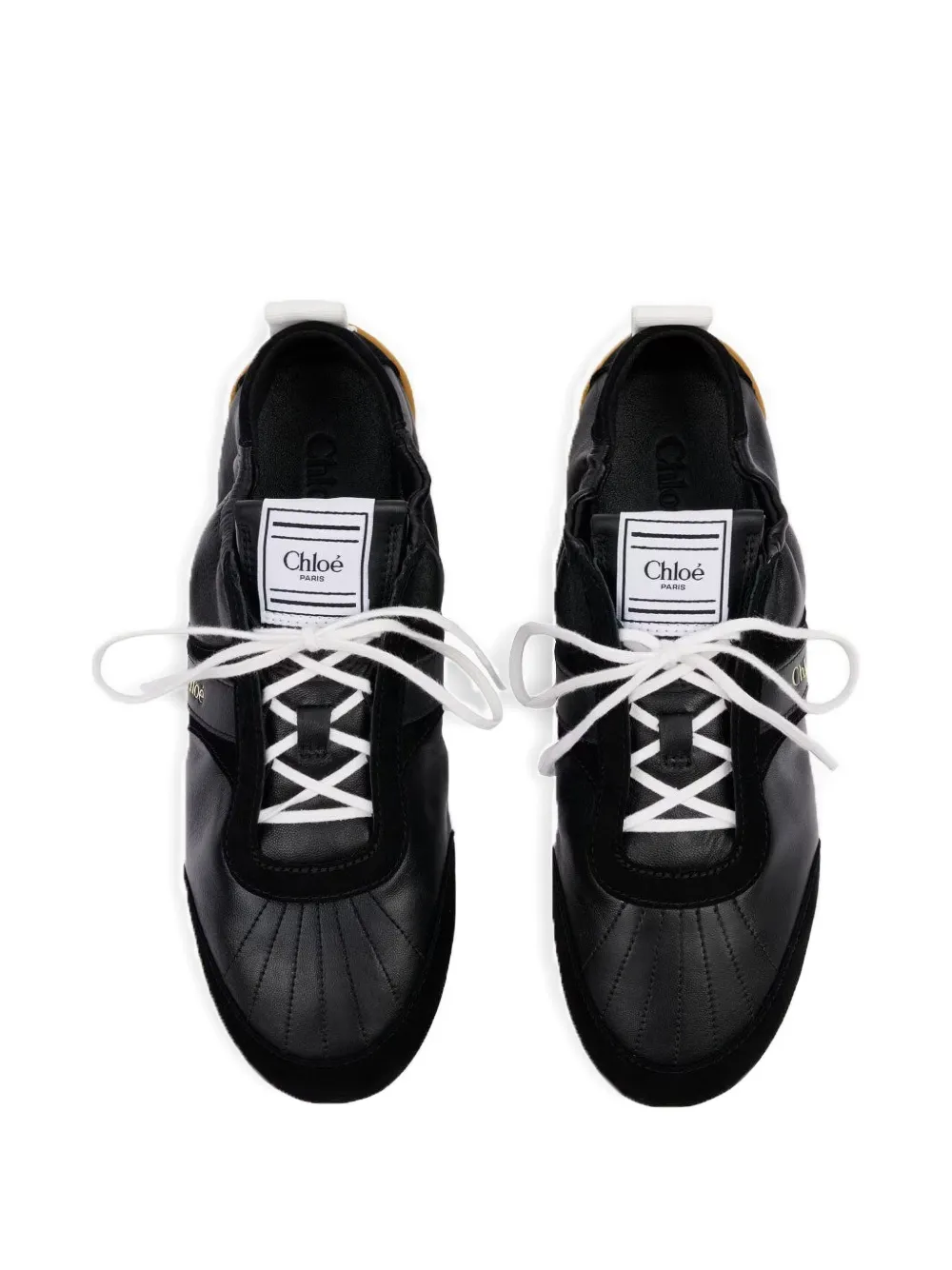 Chloé Kick sneakers met logopatch Zwart