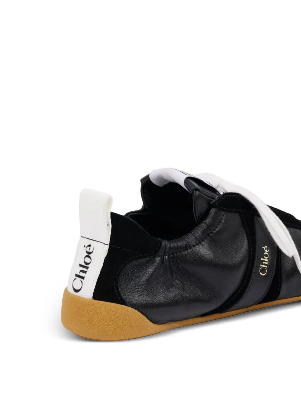 Chloé Kick sneakers met logopatch Zwart