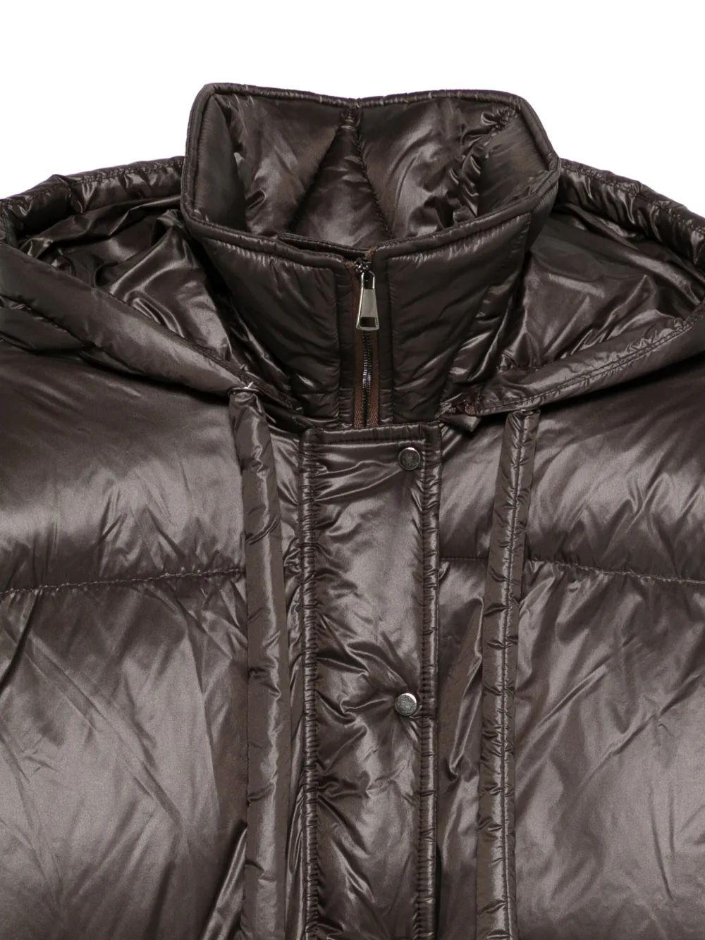 Antonelli Donsjack met capuchon Bruin