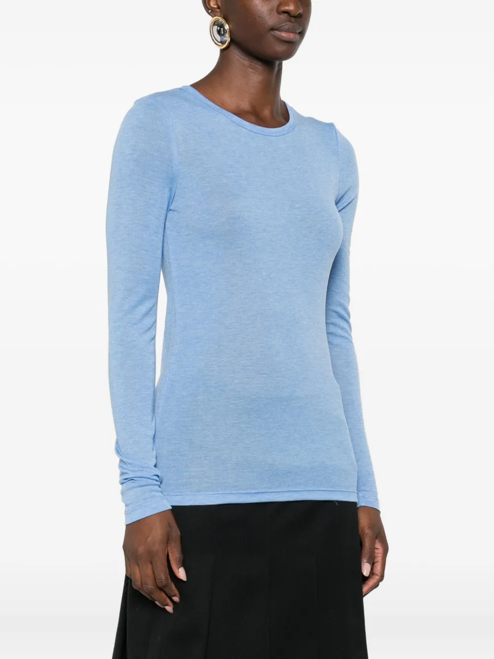 Samsoe & Samsoe Fine-knit Jumper In Blue