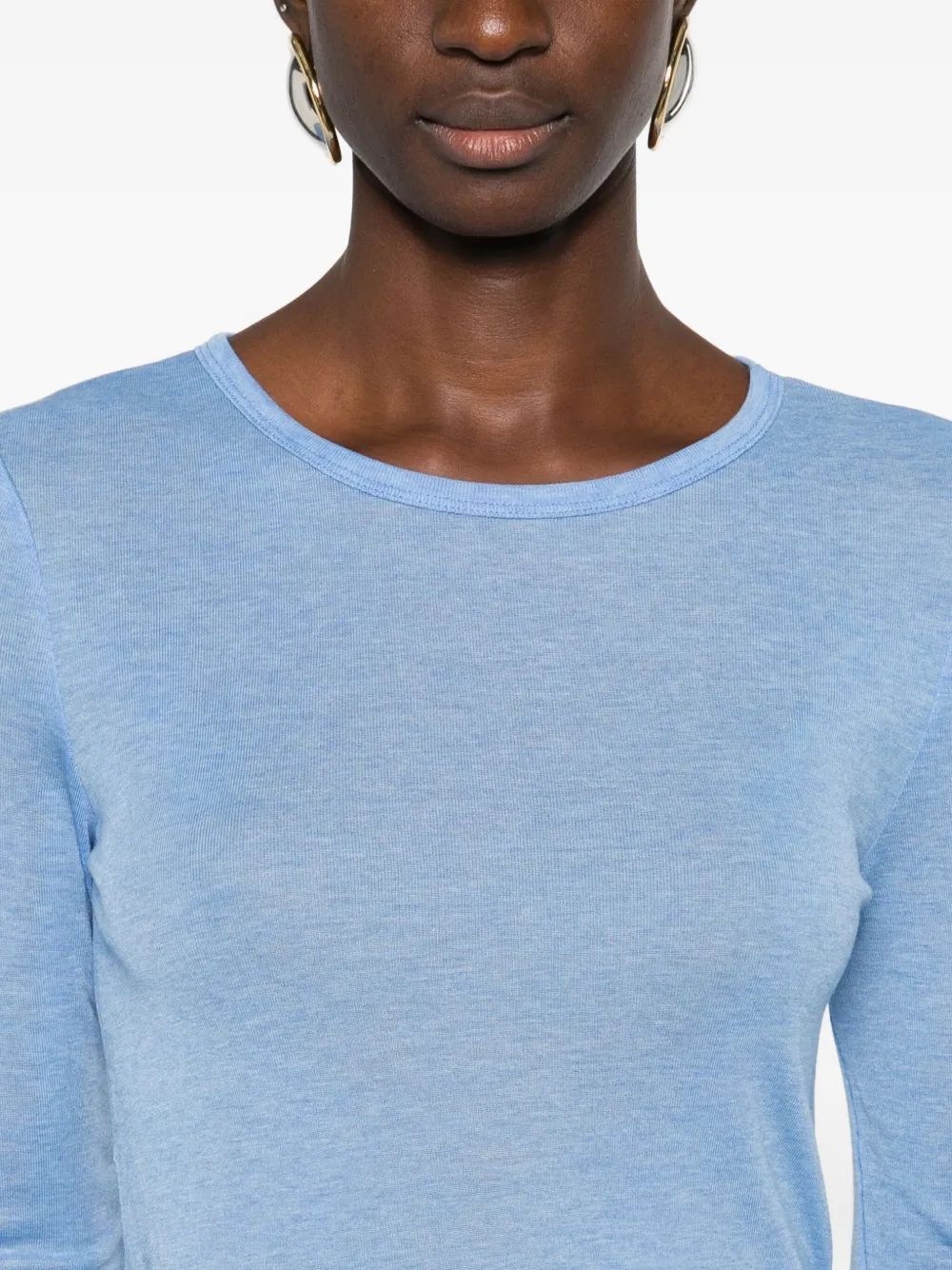 Samsoe & Samsoe Fine-knit Jumper In Blue