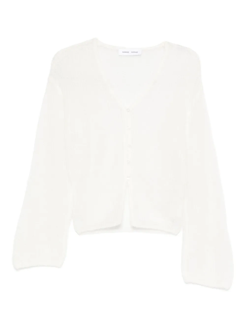 SAMSOE SAMSOE mohair-blend cardigan | White | Image 1