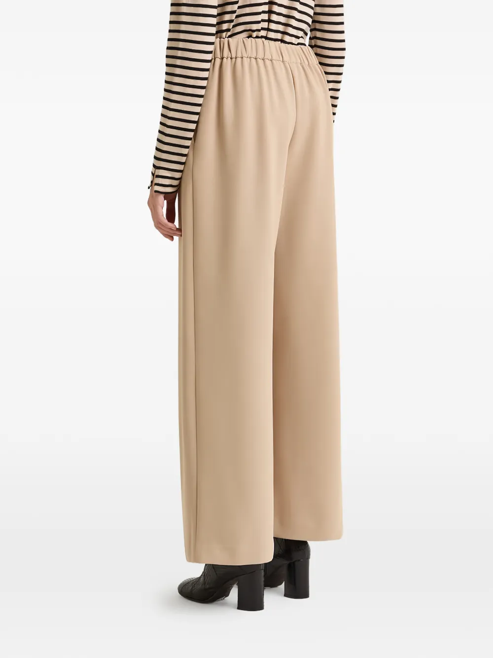 MALIPARMI Cady elasticated trousers Beige