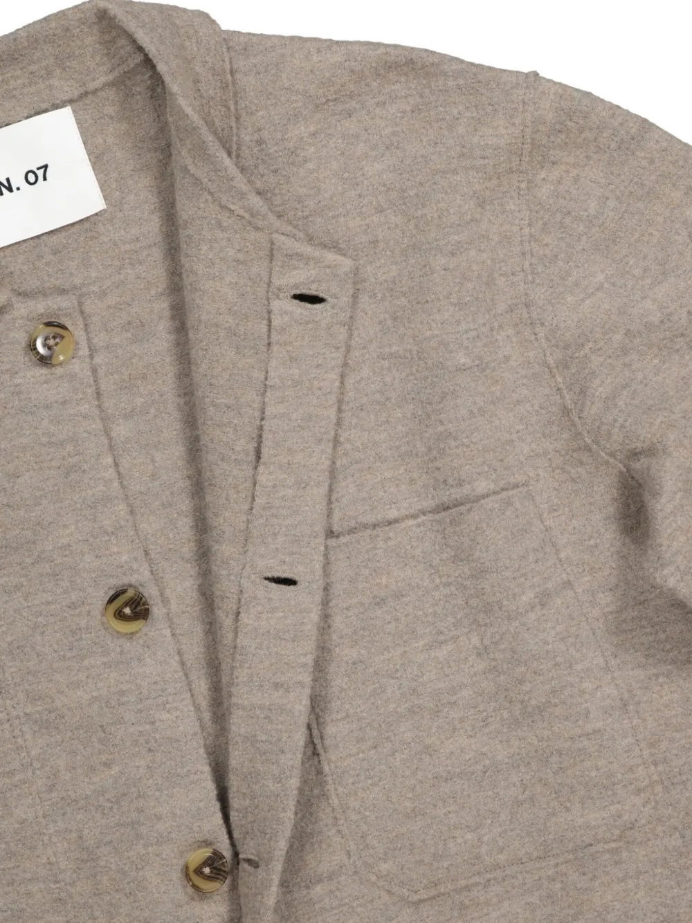 NN07 Jonas overhemd met zak Beige