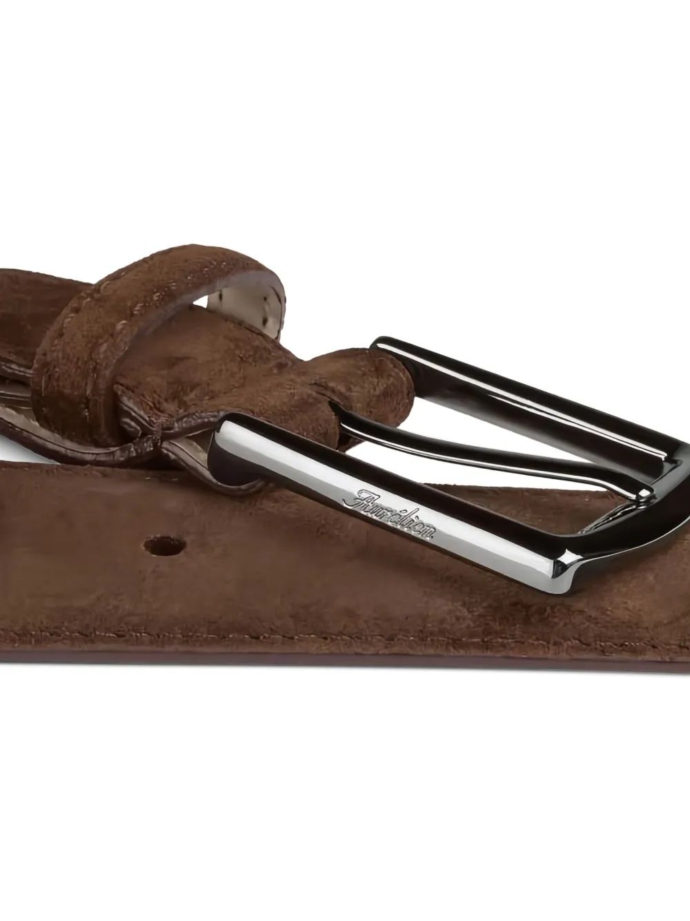 Aurélien ceinture en daim à boucle | Image 2