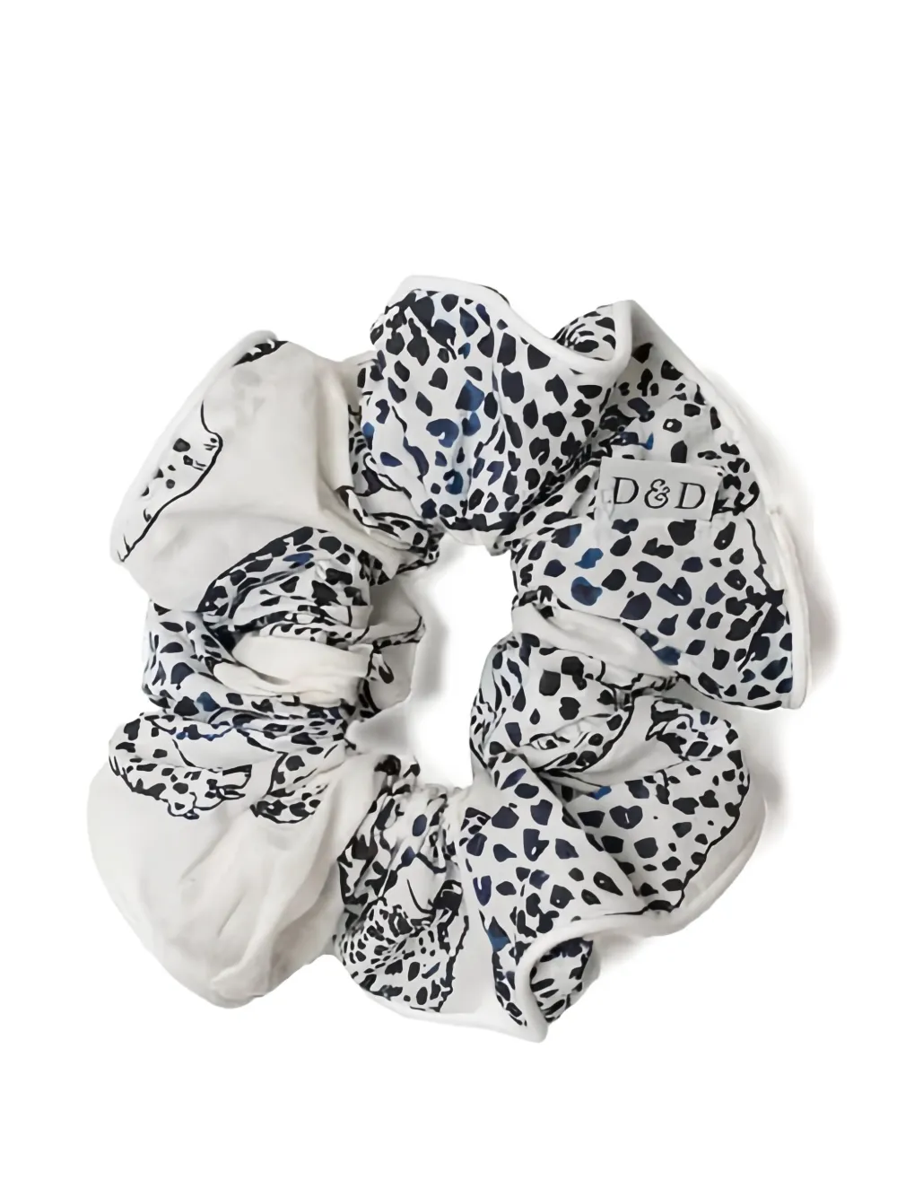 Desmond & Dempsey animal-print scrunchie - Neutrals