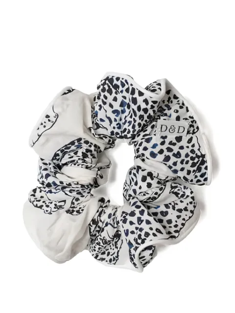 Desmond & Dempsey animal-print scrunchie