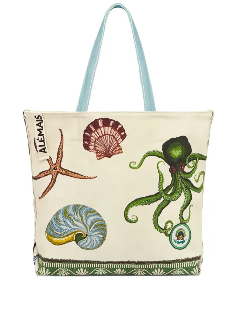 ALEMAIS sac cabas à imprimé graphique
