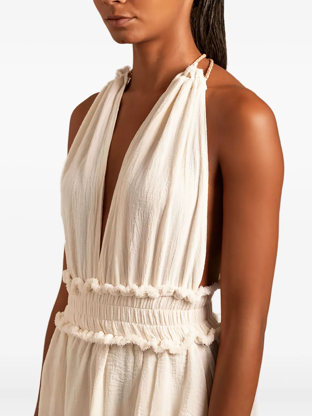 Caravana Alak maxi-jurk Beige