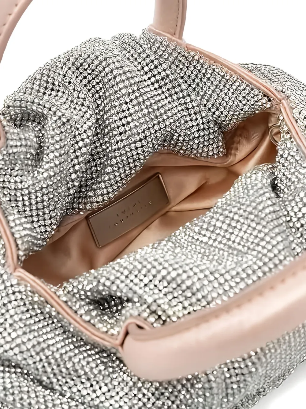 Twenty Four Haitch Crystal-embellished Shoulder Bag In Pink